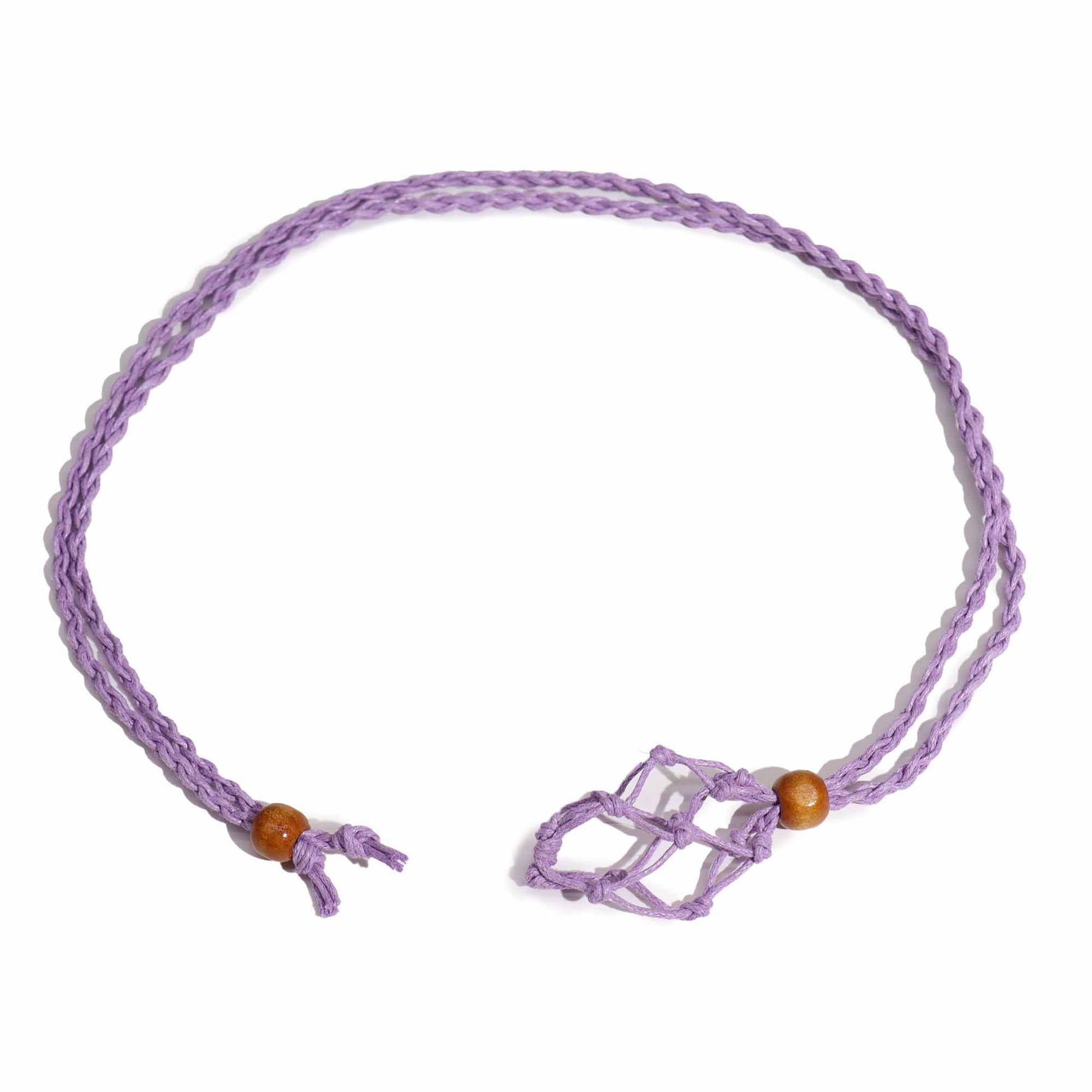 Crystal Gemstone Necklace Cord 45cm/18inch - Purple