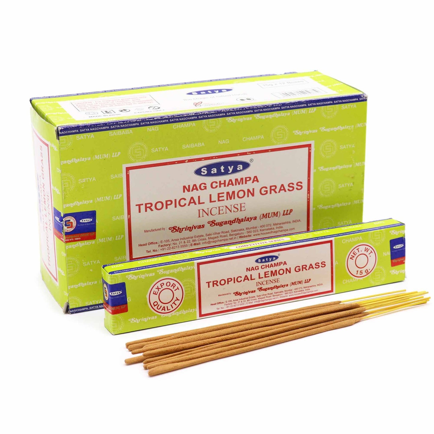 Satya Incense Sticks 15g - Tropical Lemongrass