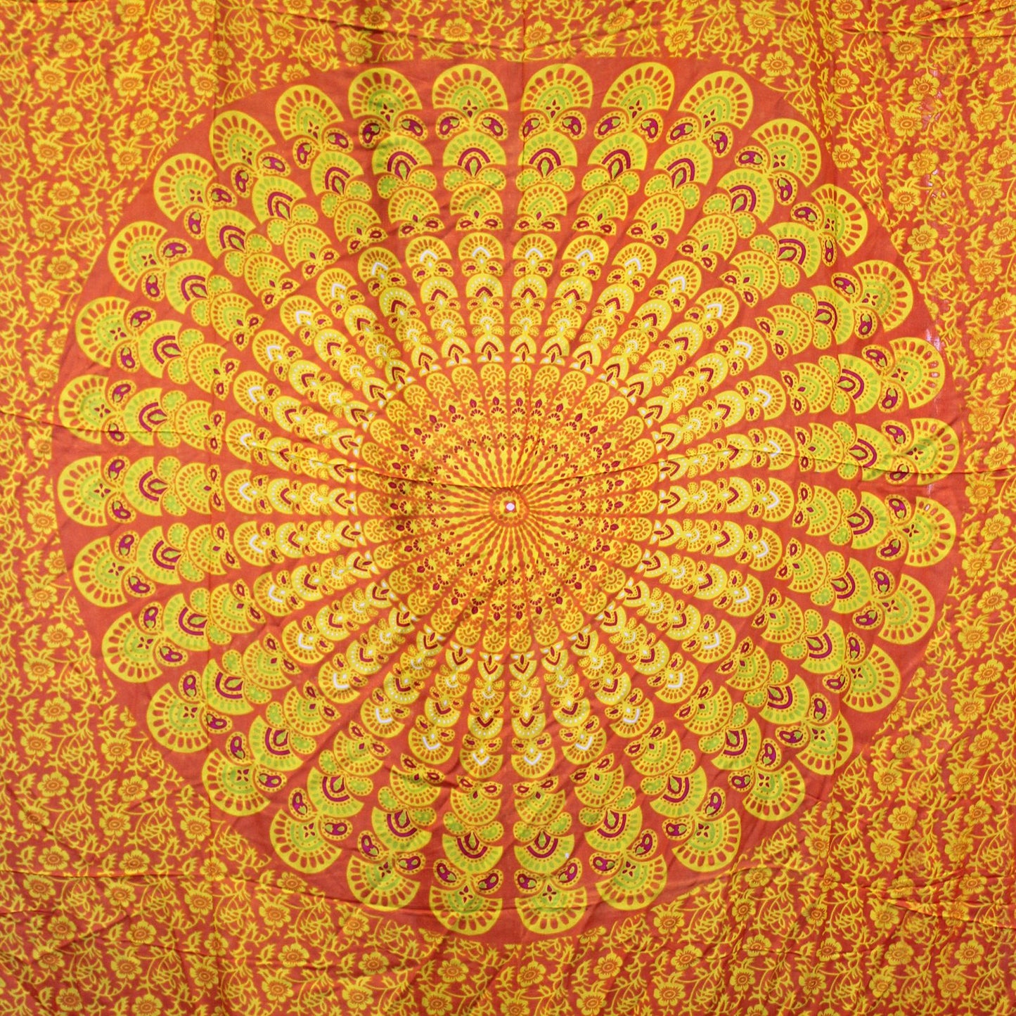 Lime Orange Mandela Sarong
